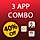 3 app android source code bundle, combo,pack