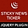 BWL Sticky Animated News Ticker jQuery Plugin