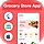 Cairo Grocery online shopping app with delivery man app 2 in 1 Template