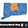 Connecticut Interactive SVG Map – Clickable & Responsive State Map