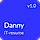 Danny — Web Developer Resume HTML Template