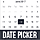 Date Picker In Fullscreen - jQuery Plugin