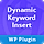 Dynamic Keyword Insert From URL parameter