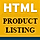 HTML CSS Product Listing Template