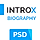 IntroX One Page Biography Psd Template