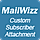 MailWizz EMA - Custom subscriber attachment
