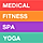 Medical, Spa, Yoga & Fitness Landing Page Template