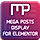 Mega Posts Display for Elementor WordPress Plugin