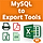 MySQL - Print, PDF, Excel and CSV Export Tools