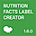 Nutrition Facts Label Creator WordPress Plugin