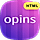 Opins - Creative App Landing Page HTML Template