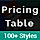Pricing Table - Responsive Clean Creative Pricing Table