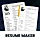 Resume CV Maker - Resume Builder - Professional CV Template Maker - CV Creator