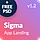 Sigma — App Landing Page HTML Template + Stylish Cost Calculator