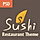 Sushi | Restaurant PSD Template