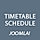 Timetable Schedule for Joomla