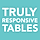 Truly Responsive Comparison Tables