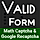 ValidForm - jQuery validation and Math Captcha Form