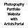 Valise - Photography Portfolio Website with Artists Portal