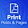 WordPress Print Posts WordPress Plugin