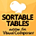 WPBakery Sortable Tables WordPress Plugin