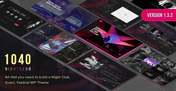 1040NightClub WordPress Theme