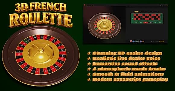 3D Roulette (European/French Roulette)