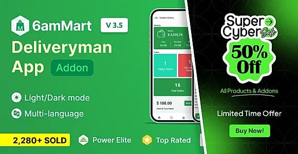 6amMart - Delivery Man App