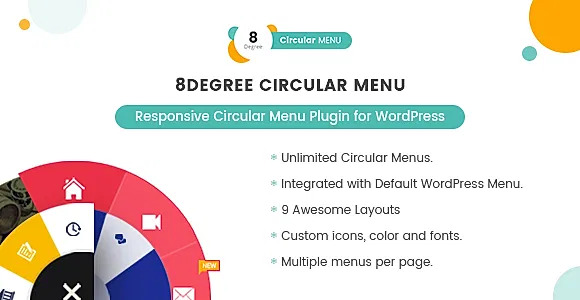 8Degree Circular Menu - Responsive Circular Menu Plugin for WordPress WordPress Plugin