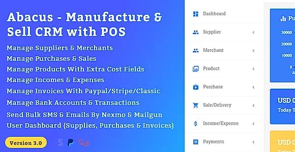Abacus - Manufacture & Sale CRM with POS
