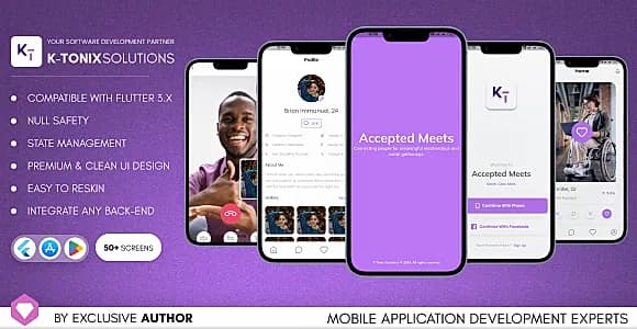 Accepted Meets | Dating for People with Disabilities | Flutter UI