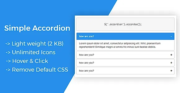 Accordee - Accordion Basic Plugin ( jQuery)