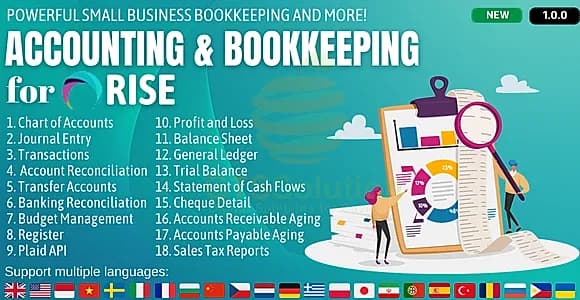 Accounting and Bookkeeping plugin for RISE CRM
