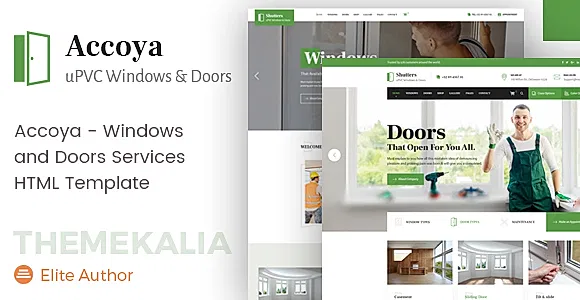 Accoya - UPVC Windows HTML Template