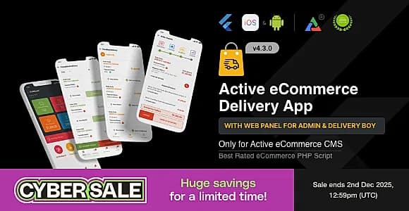 Active eCommerce Delivery Boy Flutter App