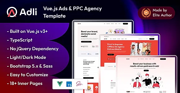 Adli - Vuejs Advertising Agency Template
