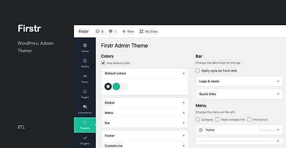 Admin Theme - Firstr WordPress Plugin