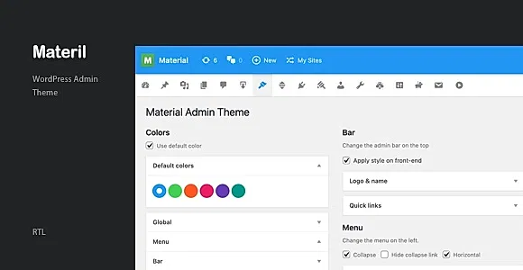 Admin Theme - Material WordPress Plugin