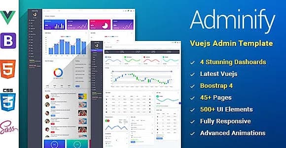 Adminify - VueJS Bootstrap 4 Admin Template