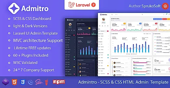 Admitro – Laravel Admin Template