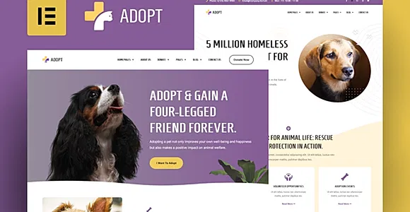 Adopt - Adoption Service & Charity Elementor Pro Template Kit