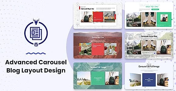 Advanced Carousel Blog Layout Design WordPress Plugin