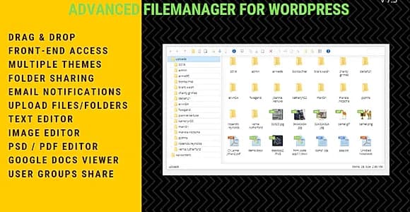 Advanced File Manager WordPress Plugin