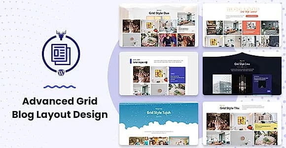 Advanced Grid Blog Layout Design WordPress Plugin