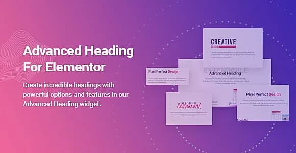 Advanced Heading for Elementor WordPress Plugin