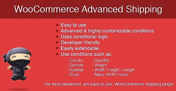 Advanced Shipping for WooCommerce WordPress Plugin