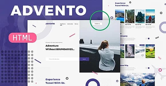 Advento - Travel One Page HTML