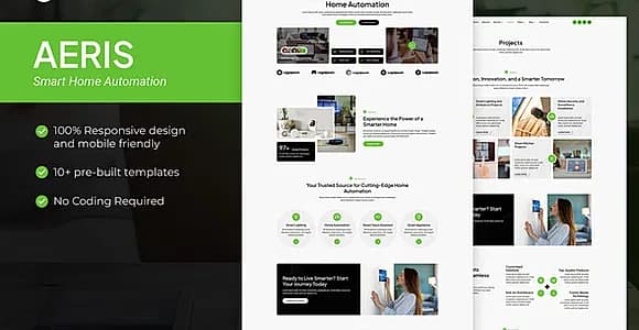 Aeris - Smart Home Automation Elementor Pro Template Kit