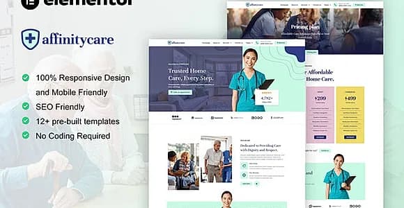 AffinityCare - Home Care & Private Nursing Services Elementor Template Kit