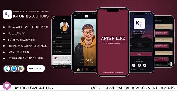 After Life | Simple Anonymous Dating App | Flutter UI Kit